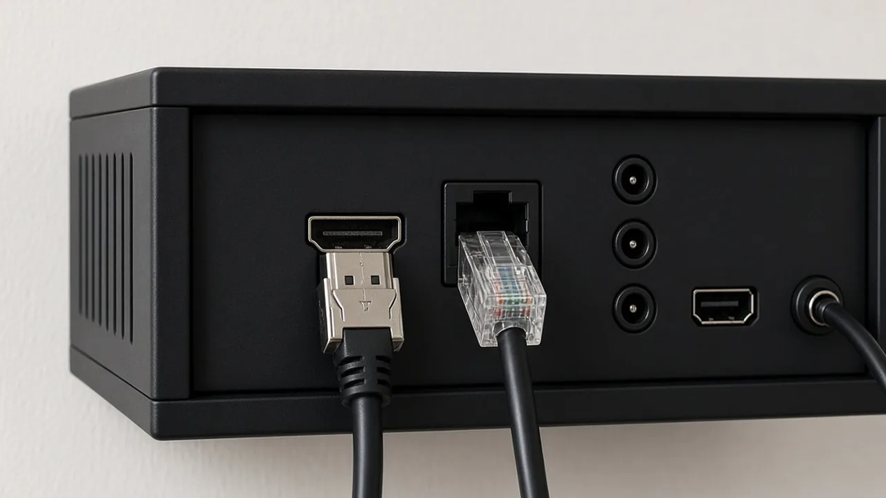 Kabel am Receiver